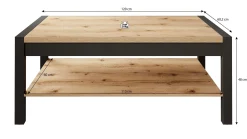 Acapulco - Salontafel - Eiken/zwart