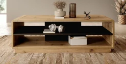 Acuna - Salontafel - Zwart/eiken