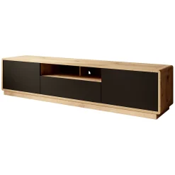 Acuna - TV-Meubel - Zwart/eiken - 200 cm