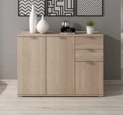 Adita 3 - Dressoir - Licht eiken - 107x35x75 cm