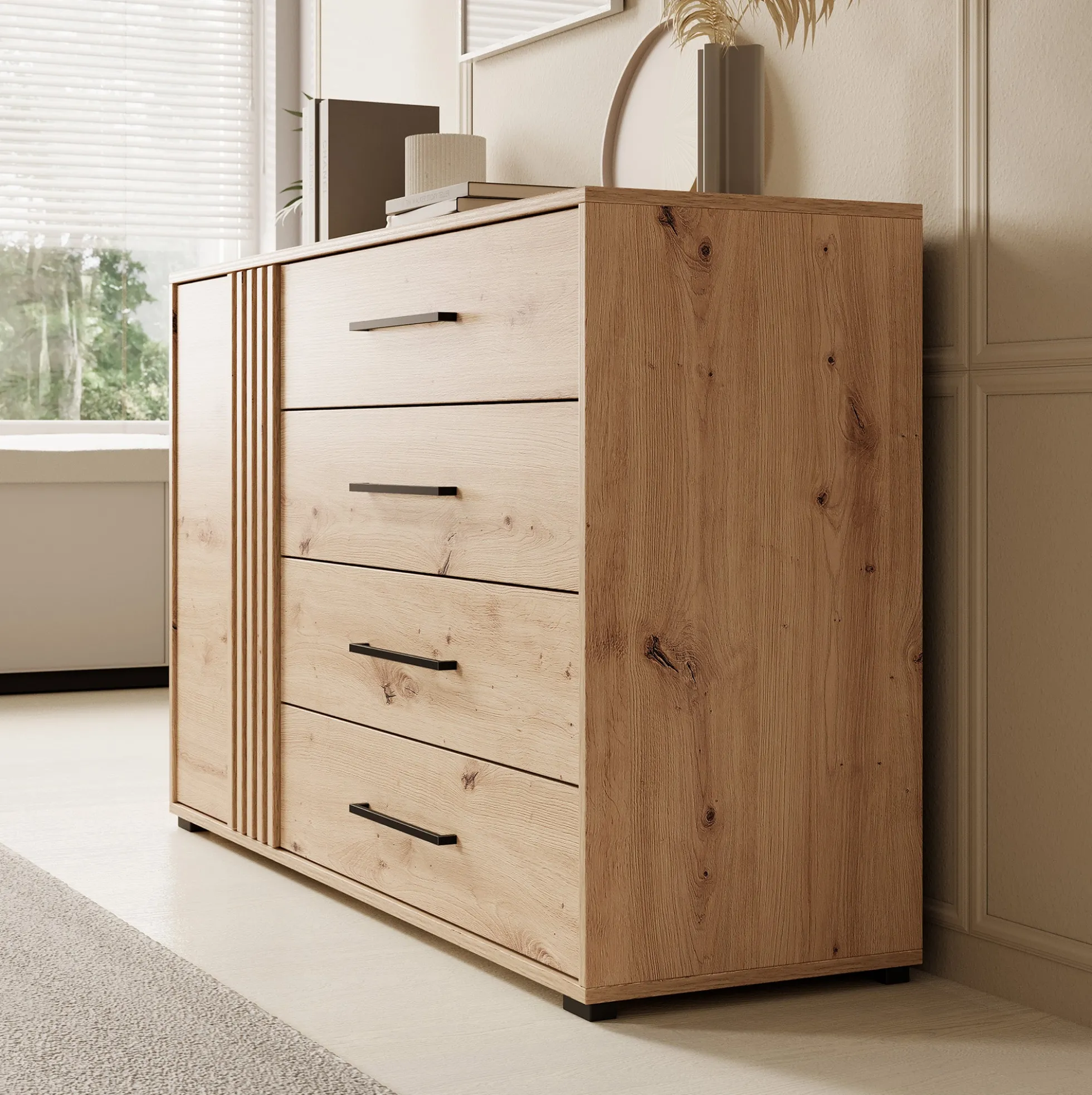 Adyson - Dressoir - Eiken - 138x40x82 cm