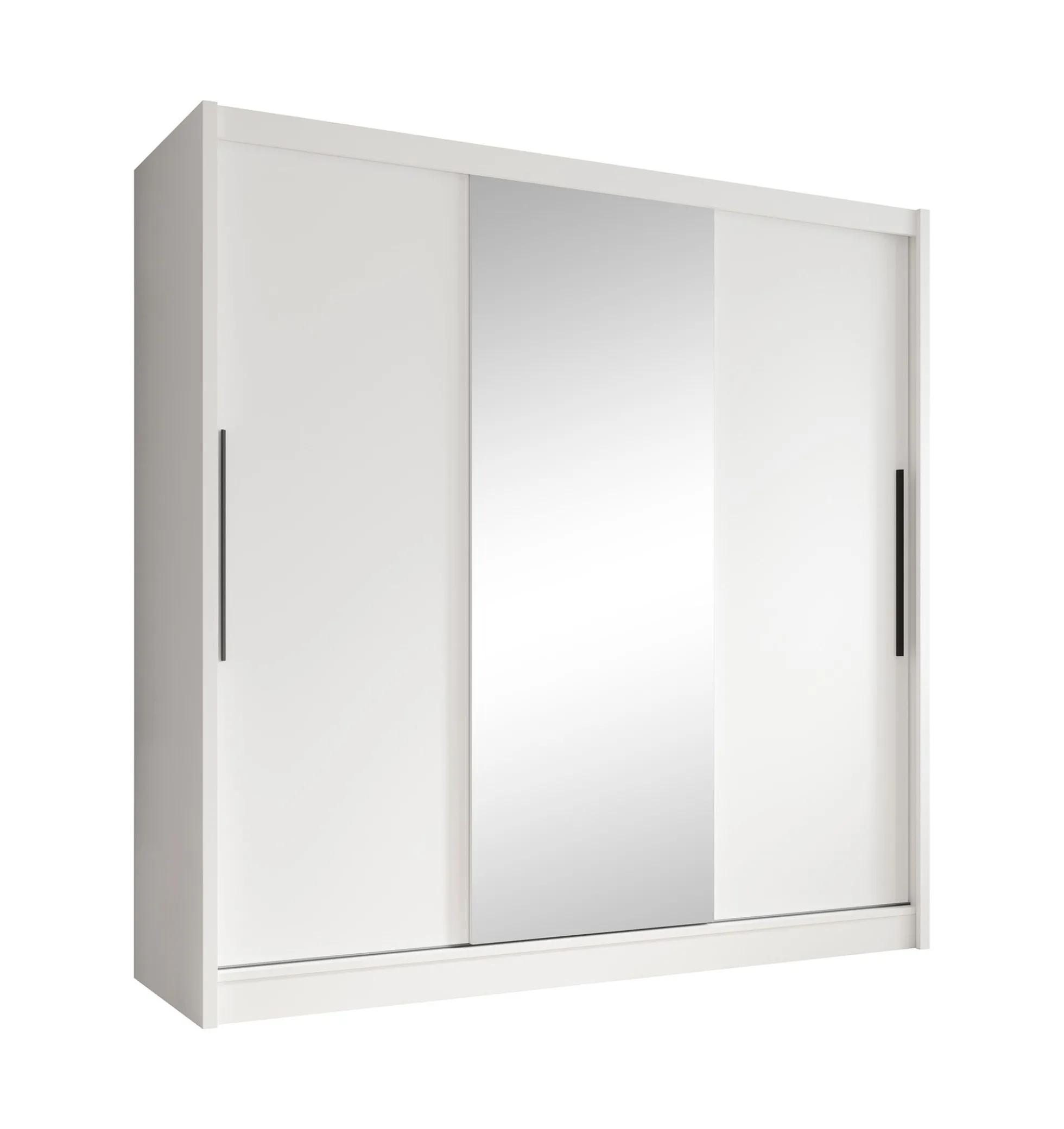 Alcamo - Kledingkast met schuifdeuren - Wit - 205x63x205 cm