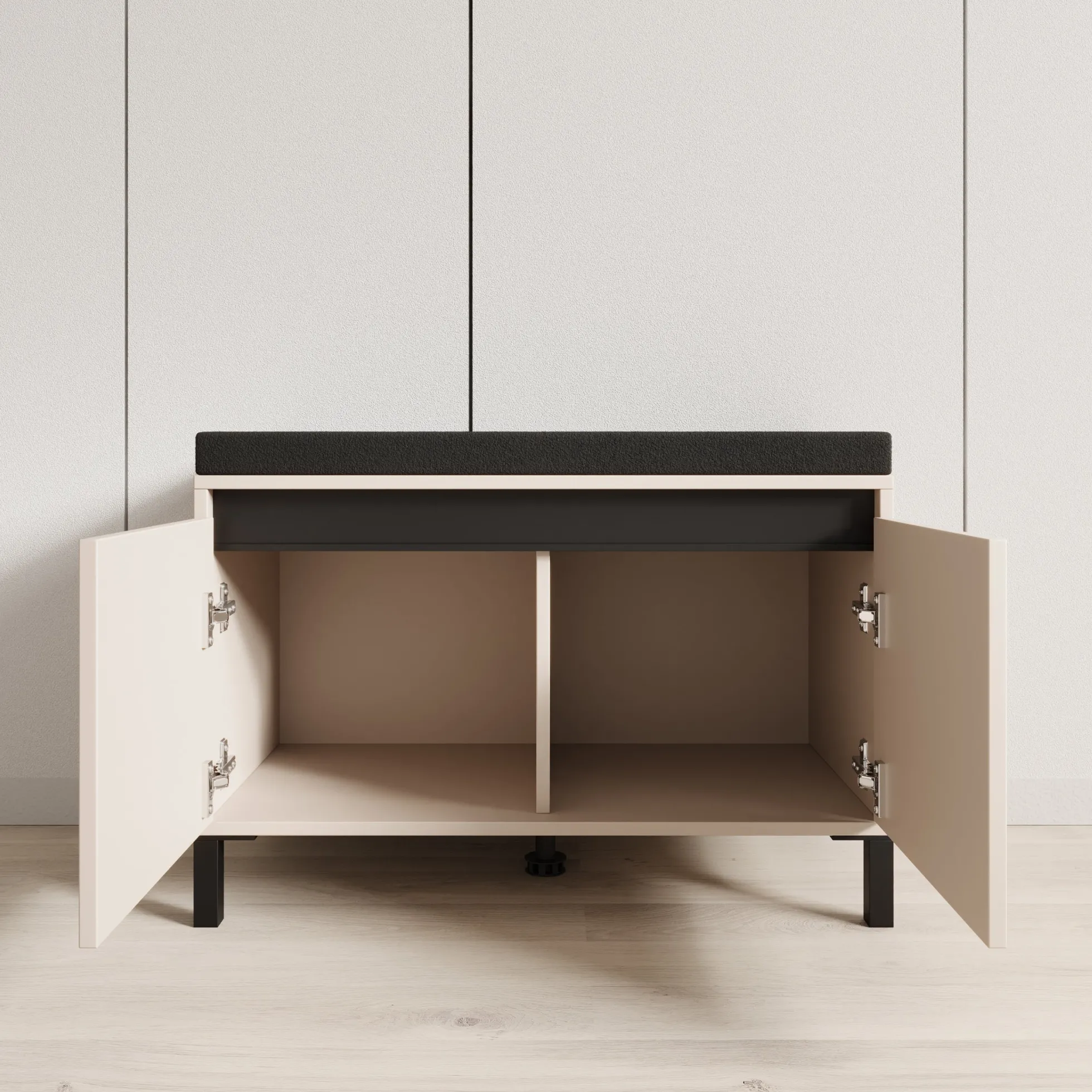 Alessa - Schoenenkast - Beige - 80x40x57 cm