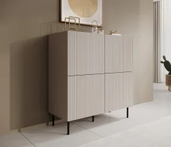 Alex - Dressoir - Beige - 101x42x106 cm