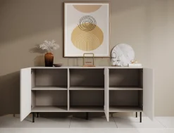 Alex - Dressoir - Beige - 156x42x76 cm