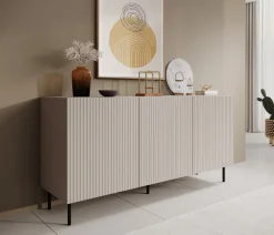 Alex - Dressoir - Beige - 156x42x76 cm