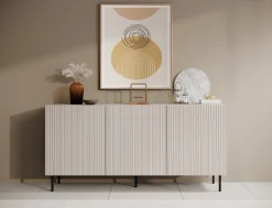 Alex - Dressoir - Beige - 156x42x76 cm