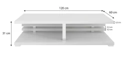Altea - Salontafel - Wit