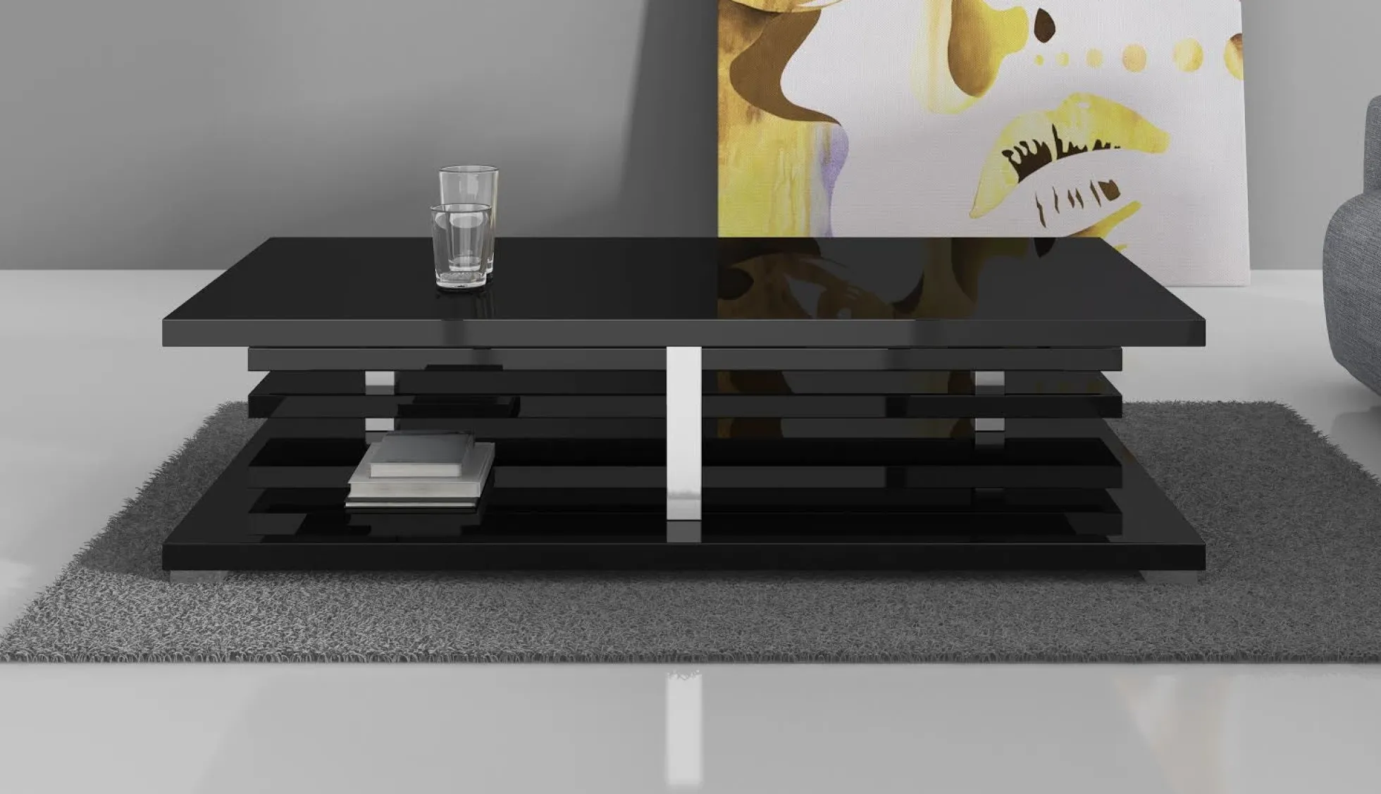 Altea - Salontafel - Zwart hoogglans