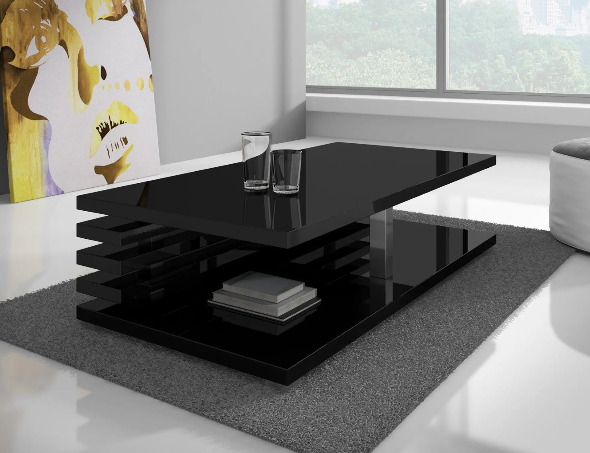 Altea - Salontafel - Zwart hoogglans