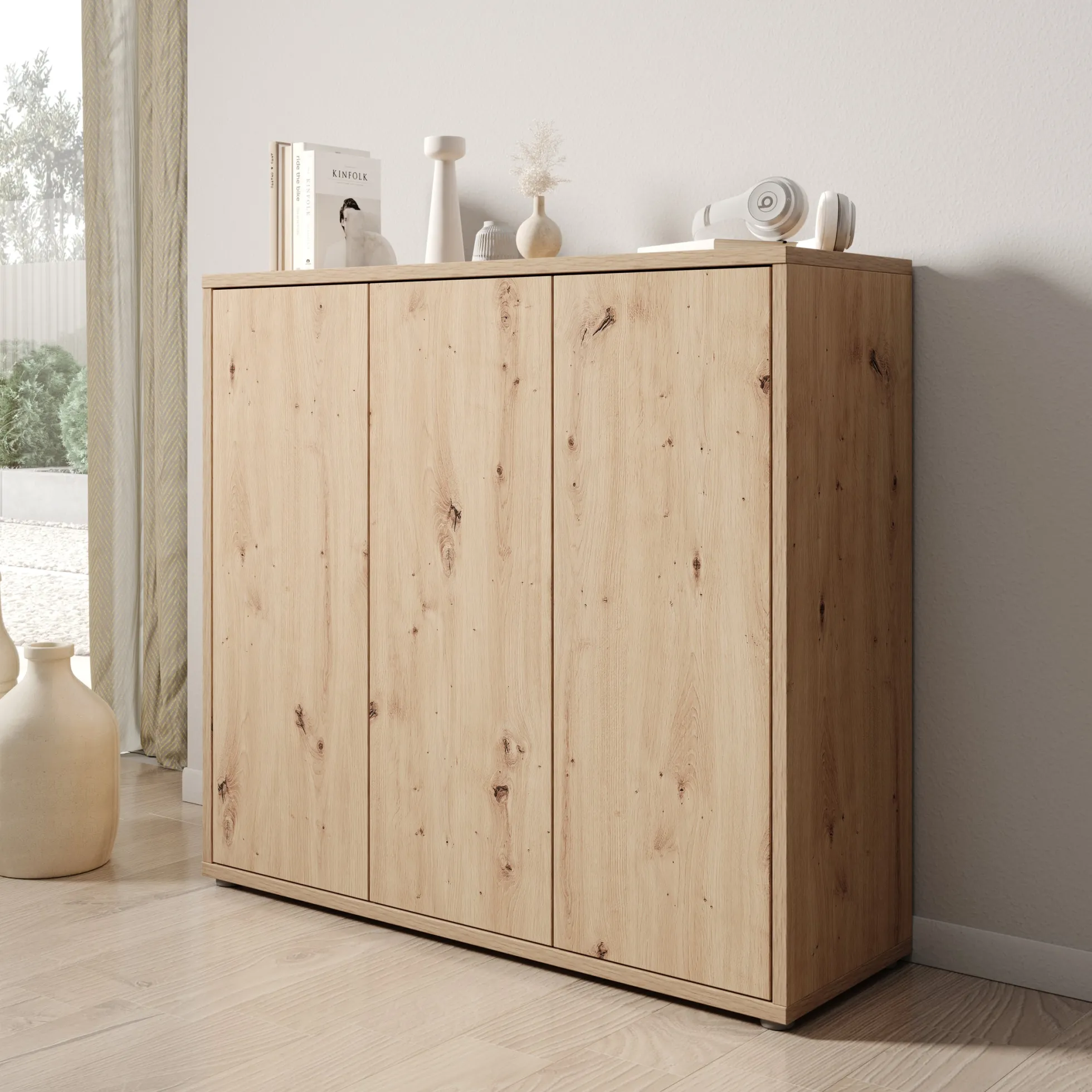 Amber 2 - Schoenenkast - Eiken - 109x35x99 cm