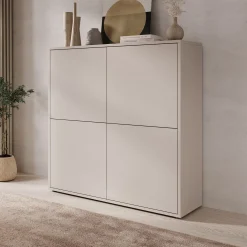 Amber - Dressoir - Beige - 125x35x122 cm