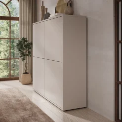 Amber - Dressoir - Beige - 125x35x122 cm