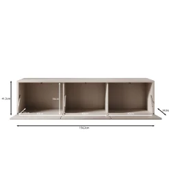 Amber - TV-Meubel - Beige - 154x35x42 cm