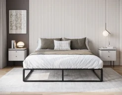 Andrea - Tweepersoonsbed - Metaal zwart - 160x200 cm
