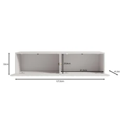 Angelina - TV-Meubel - Wit - 128 cm