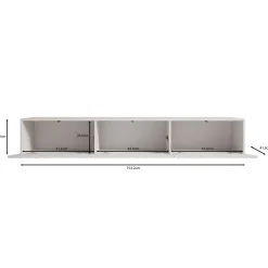 Angelina - TV-Meubel - Zwart - 192 cm