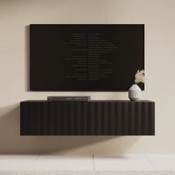 Angelina - TV-Meubel - Zwart - 128 cm