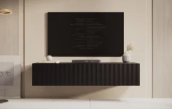 Angelina - TV-Meubel - Zwart - 154 cm