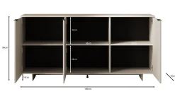 Ankara - Dressoir - Beige - 180x42x90 cm