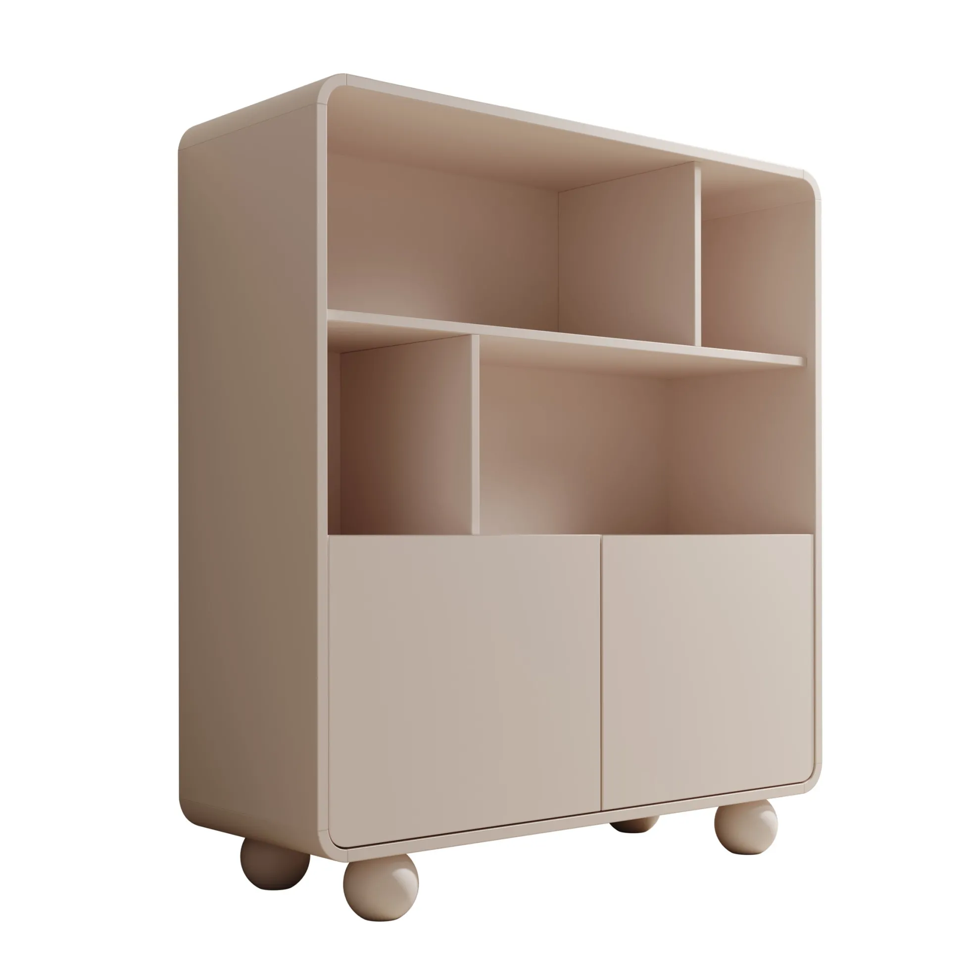 Anobo - Boekenkast - Beige - 108x39x121 cm