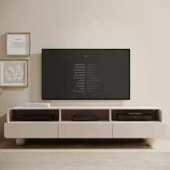 Anobo - TV-Meubel - Beige - 180x39x44 cm