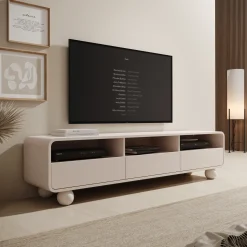Anobo - TV-Meubel - Beige - 180x39x44 cm