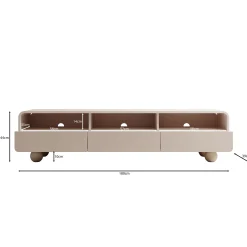 Anobo - TV-Meubel - Beige - 180x39x44 cm
