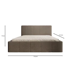 Anobon - Tweepersoonsbed - Grijs - 160x200 cm