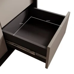 Antigo - Dressoir - Beige/Antraciet - 123x43x87 cm