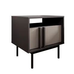 Antigo - Nachtkastje - Beige/Antraciet - 53x43x53 cm