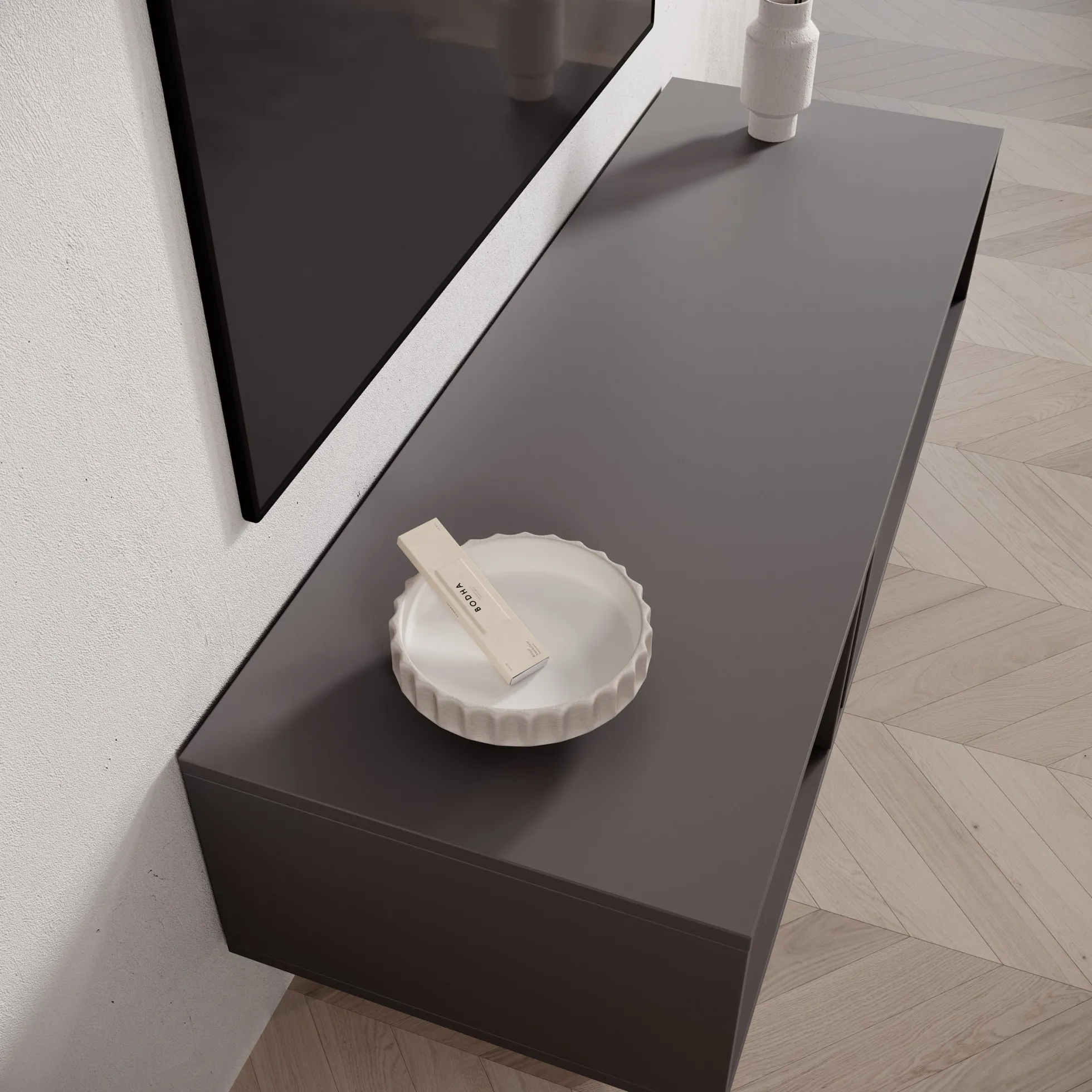 Antigo - TV-Meubel - Beige/Antraciet - 123x43x43 cm