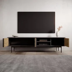Antigo - TV-Meubel - Eiken/Antraciet - 163x43x43 cm