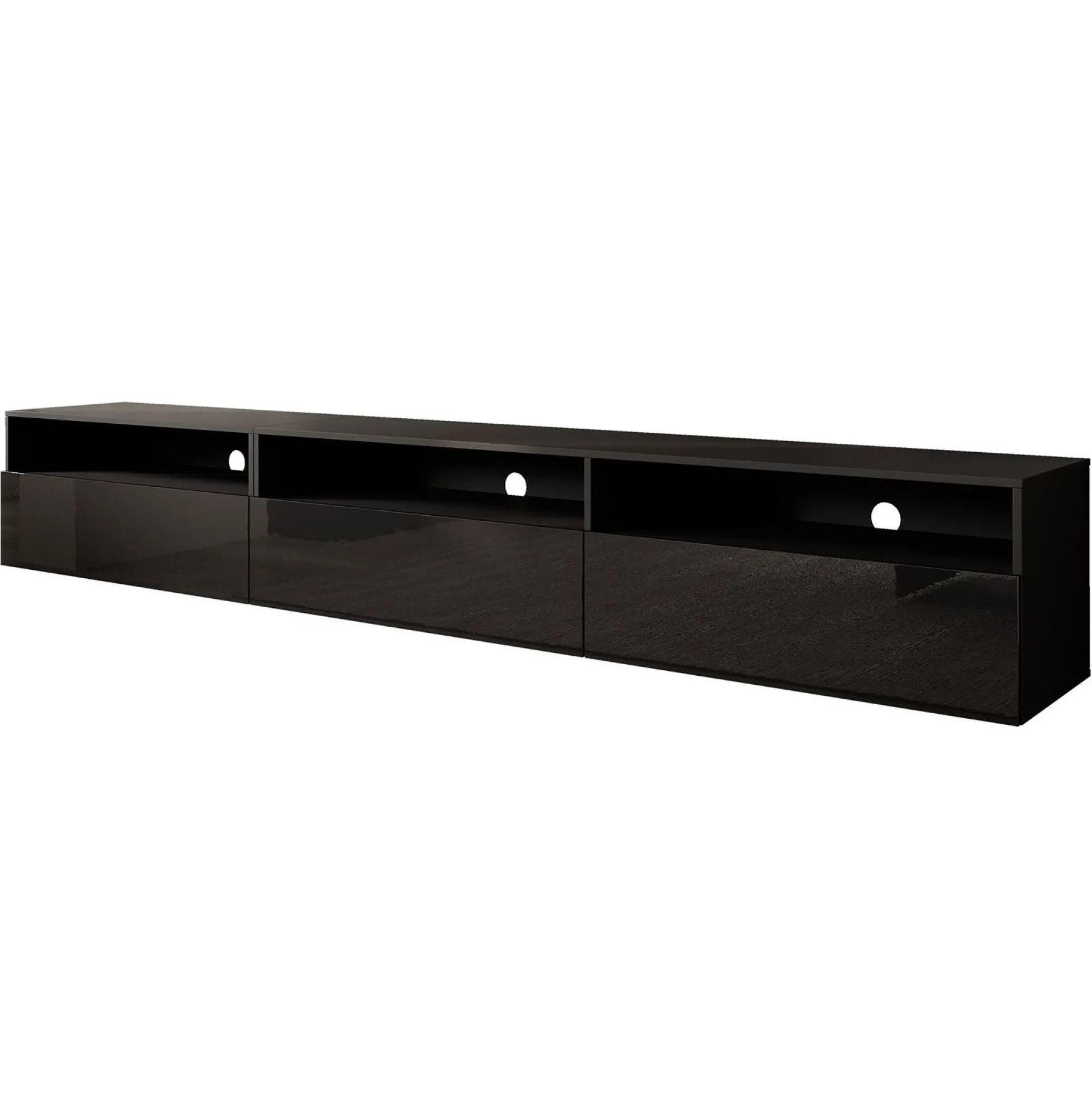 Antrix - TV-Meubel - Zwart - 270 cm