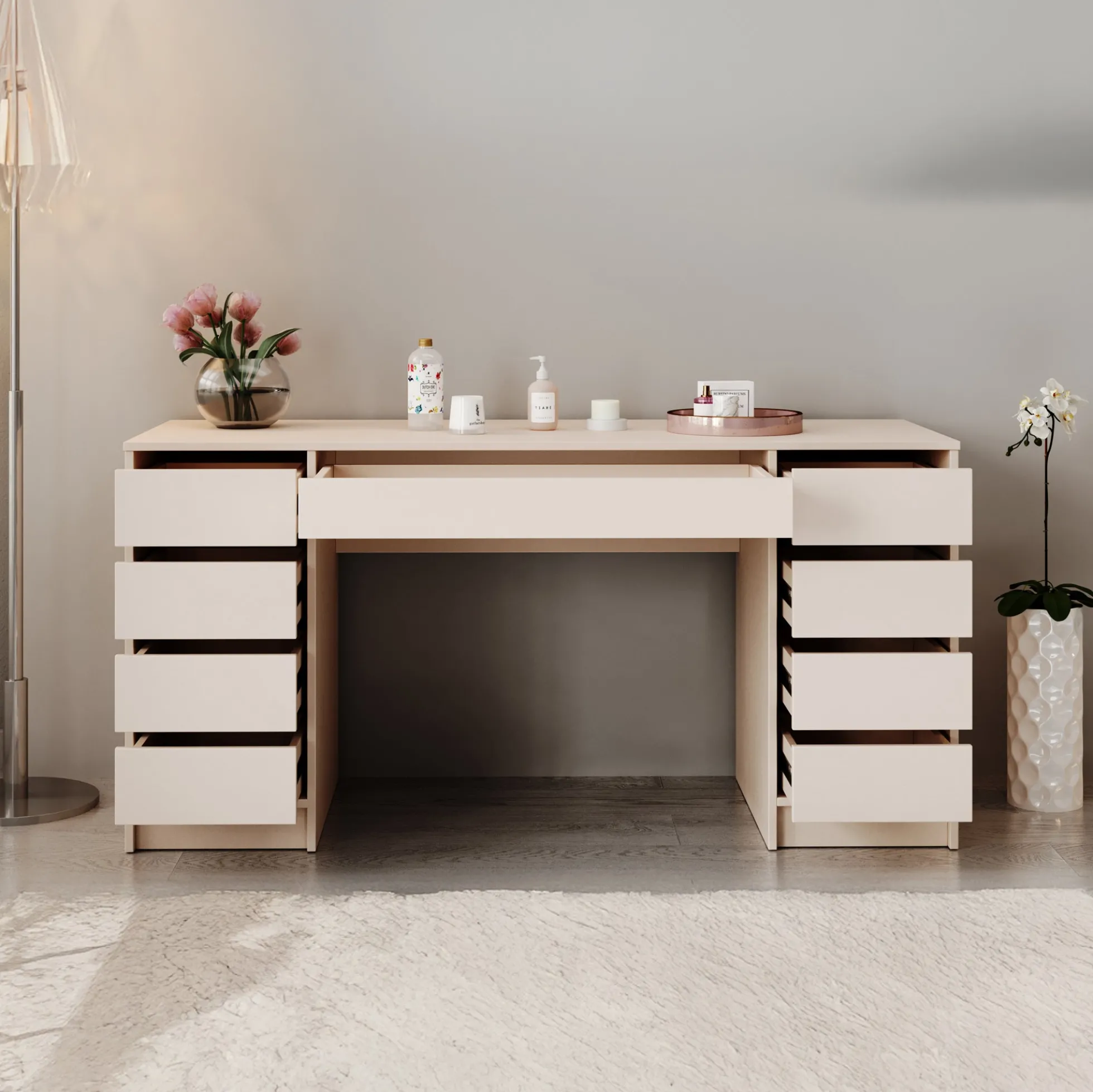 Arco 2 - Kaptafel - Beige - 154x55 cm