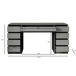 Arco 2 - Kaptafel - Wit - 154x55 cm