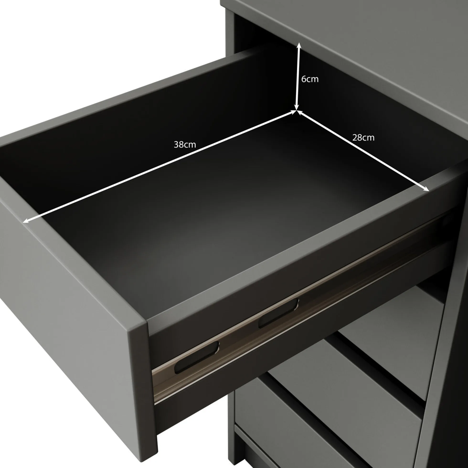Arco 2 - Kaptafel - Zwart - 154x55 cm