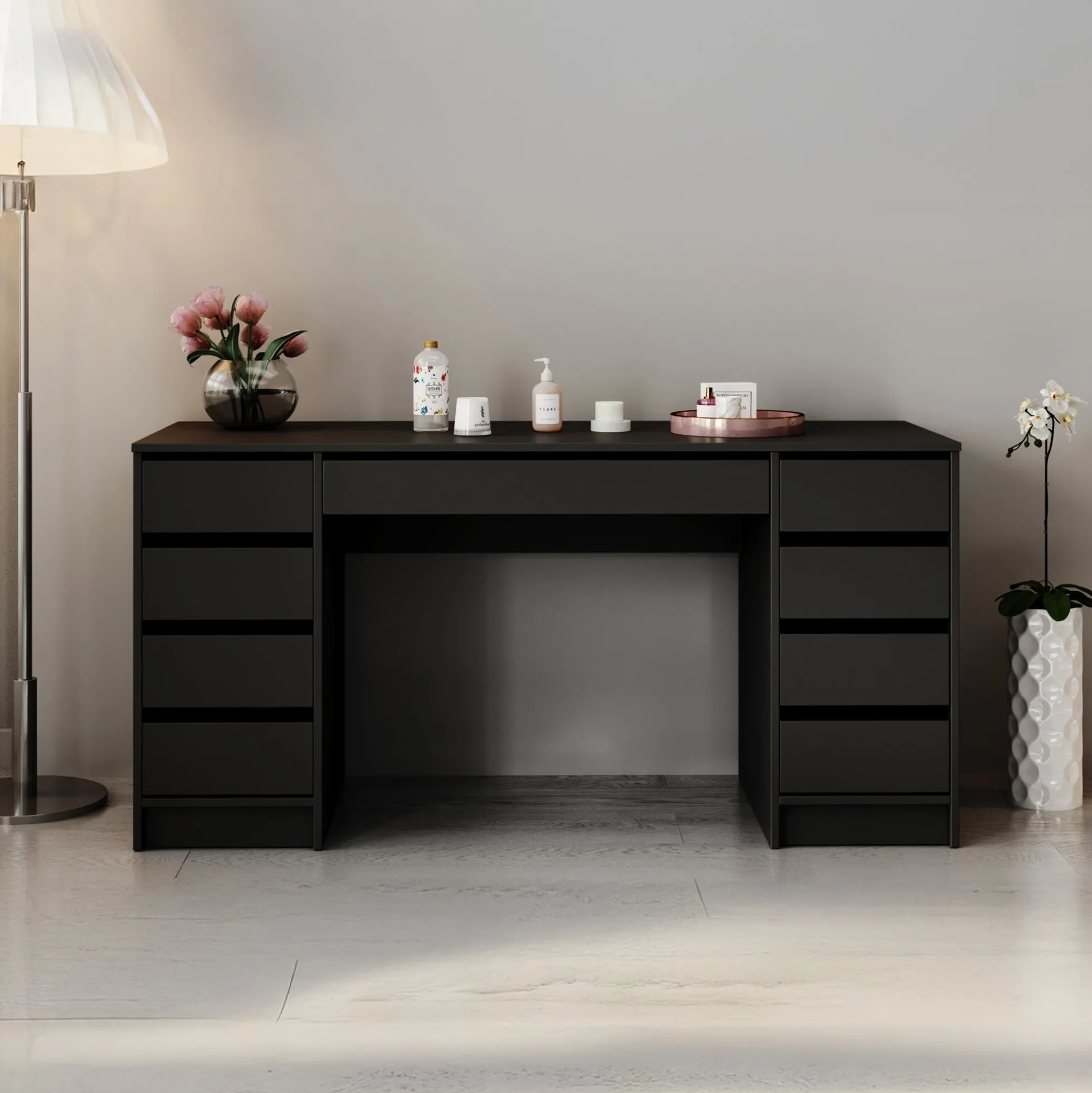 Arco 2 - Kaptafel - Zwart - 154x55 cm