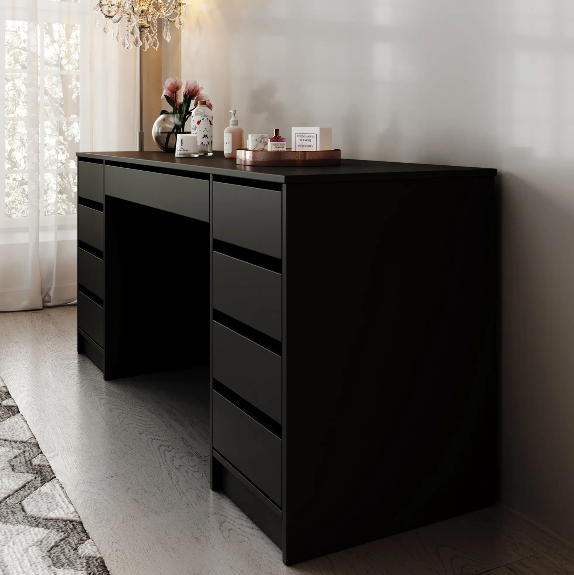 Arco 2 - Kaptafel - Zwart - 154x55 cm