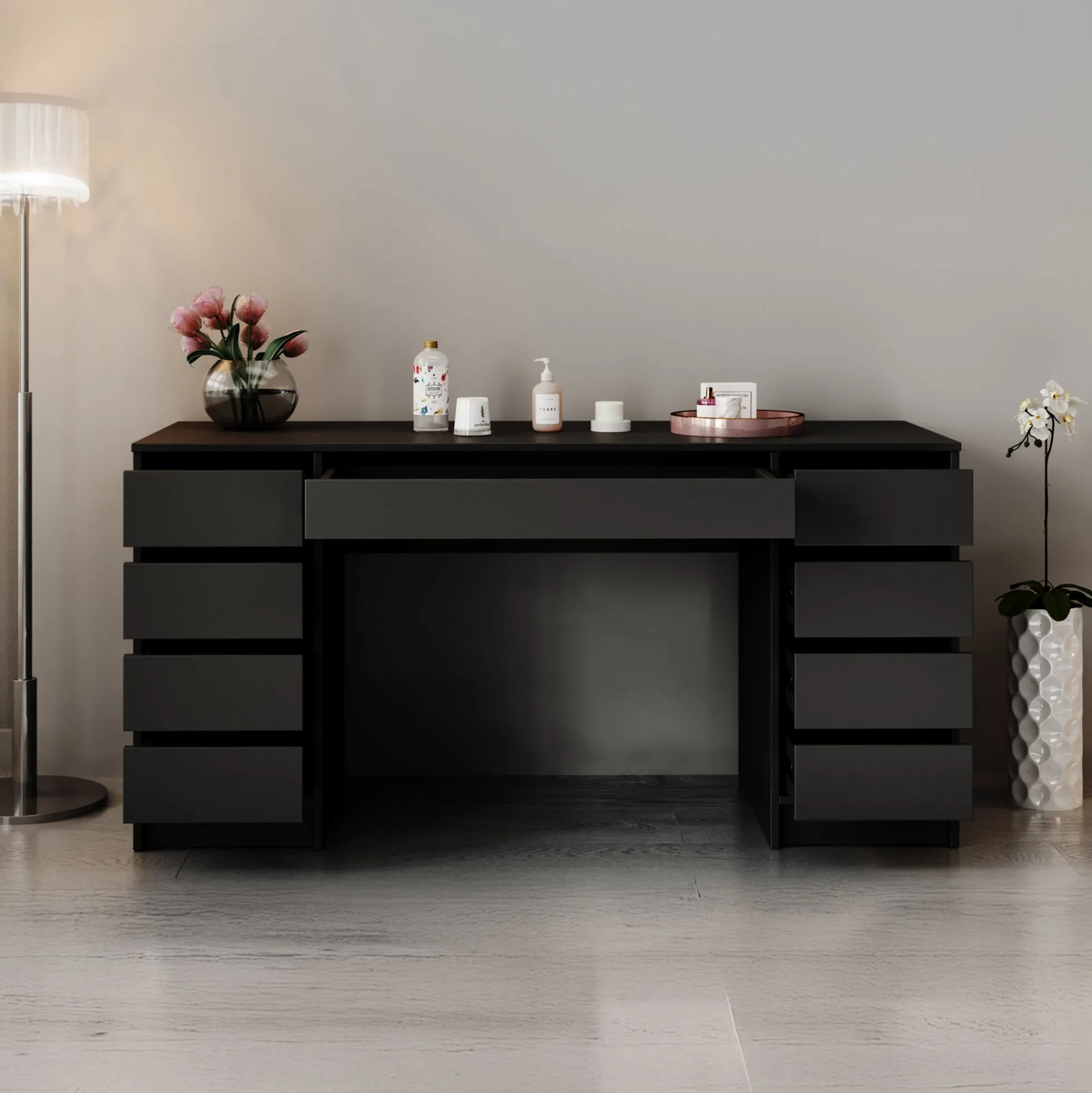 Arco 2 - Kaptafel - Zwart - 154x55 cm