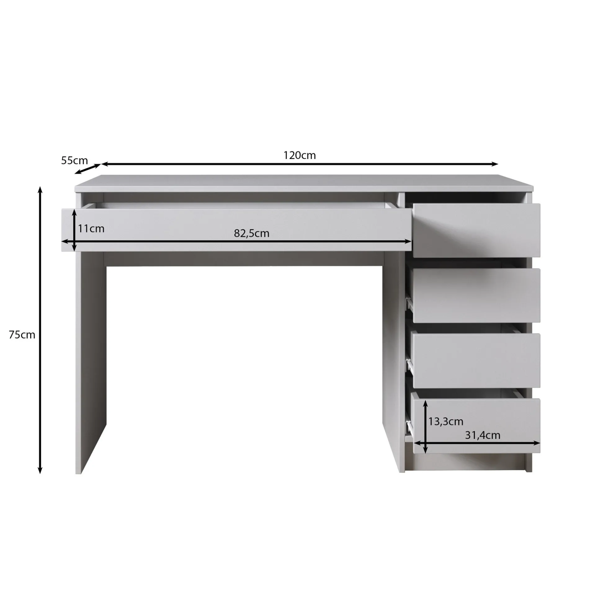 Arco - Kaptafel - Beige - 120x55 cm