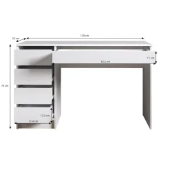 Arco - Kaptafel - Wit - 120x55 cm