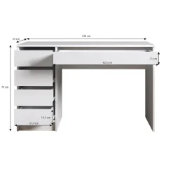 Arco - Kaptafel - Wit hoogglans - 120x55 cm