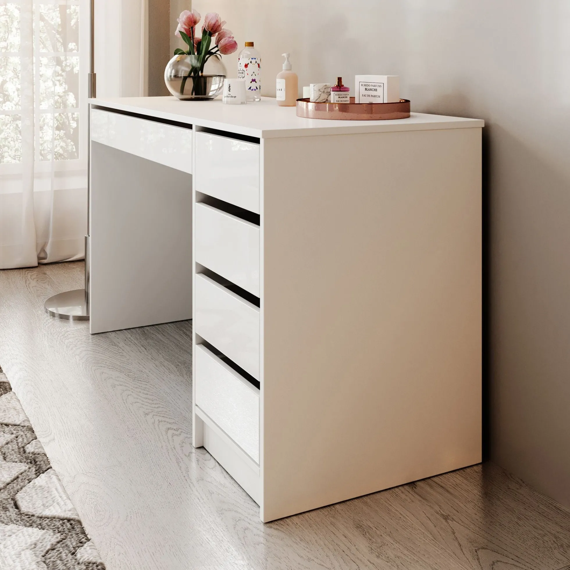 Arco - Kaptafel - Wit hoogglans - 120x55 cm