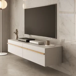 Arda - TV-Meubel - Beige - 154x42x32 cm