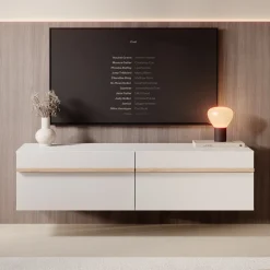 Arda - TV-Meubel - Beige - 128x44x32 cm