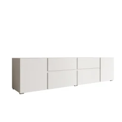 Aroji - TV-Meubel - Wit - 195x40x48 cm
