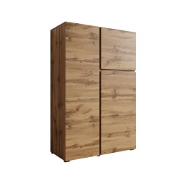 Aroji - Vitrinekast - Eikenpatroon - 92x40x139 cm