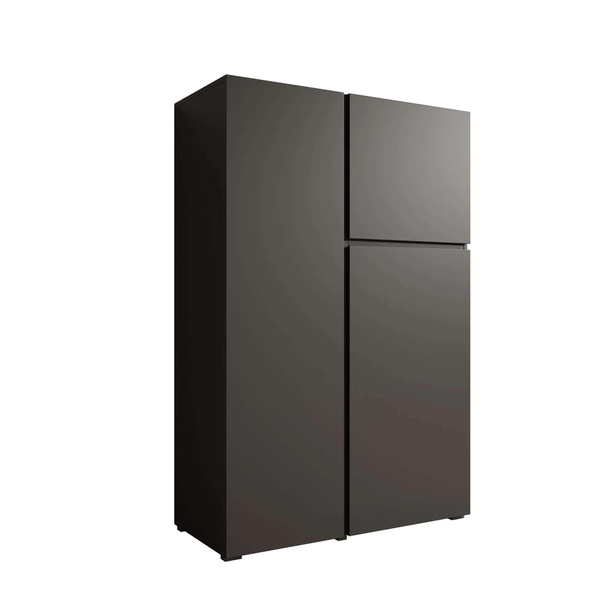 Aroji - Vitrinekast - Zwart - 92x40x139 cm