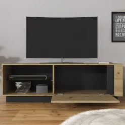Ashley - TV-Meubel - Eiken/grijs - 138 cm